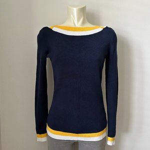 Tommy Hilfiger Navy Boat Neck Sweater